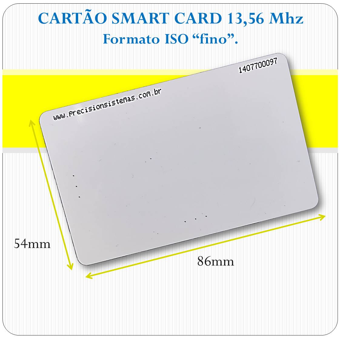 Cartão Smart Card 1K - 13,56Mhz - ISO