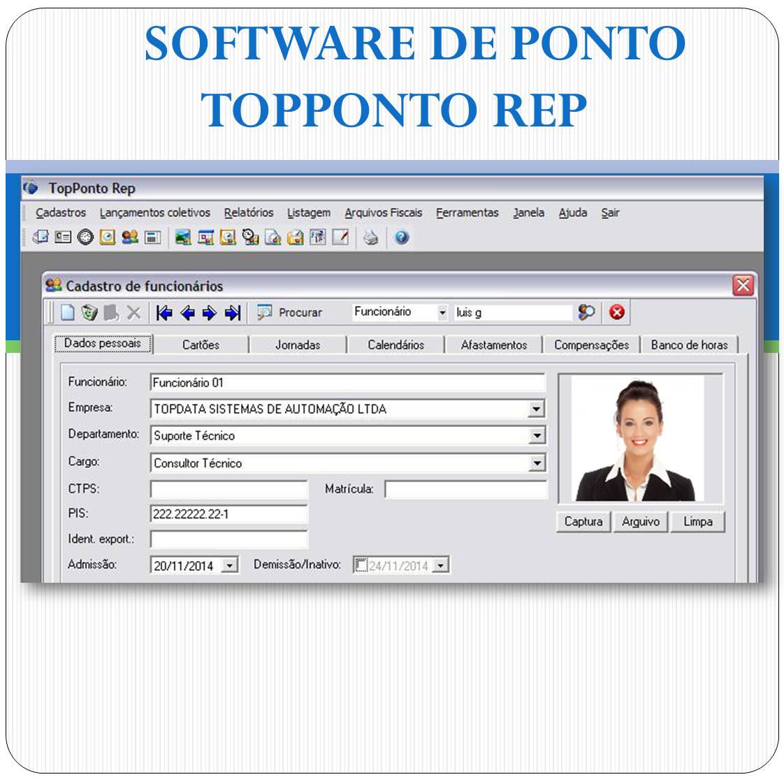 É possível alterar o número de teclado do funcionário pelo TopPonto Web? -  Suporte Topdata®