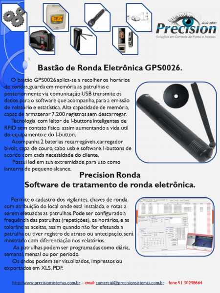 Kit Vigia GPS0026 - USB c/ lanterna