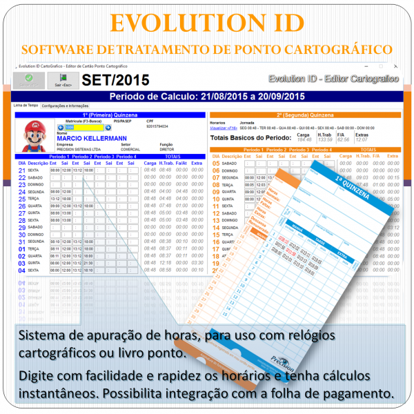 Evolution ID - Software de tratamento de ponto