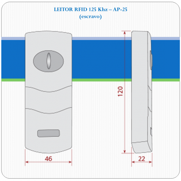AP-25 - Leitor RFID Proximidade