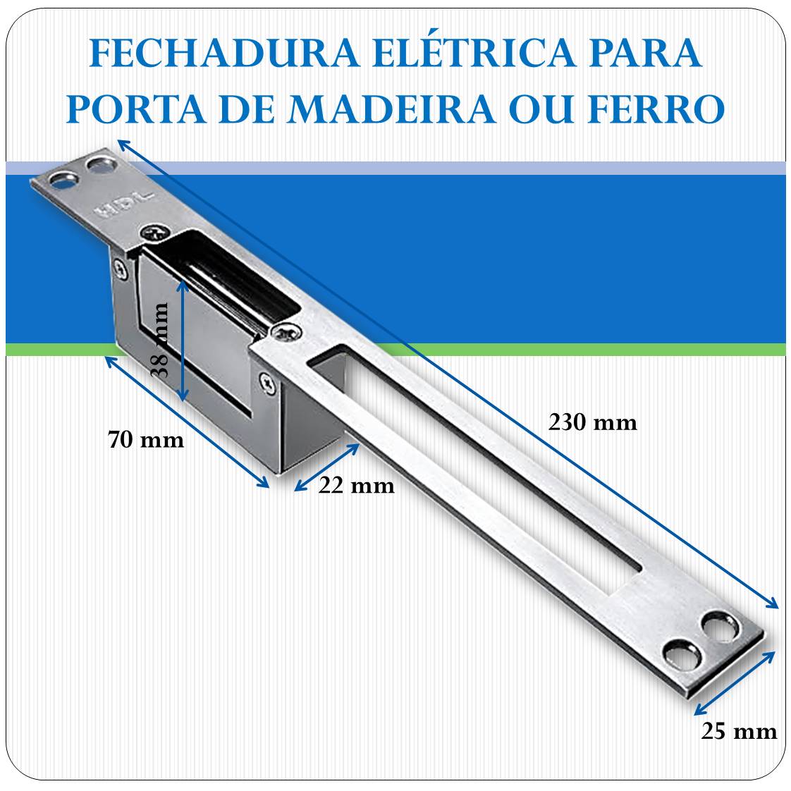 Fechadura Fecho Elétrico - Embutir