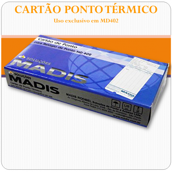 Cartão Ponto Térmico - MD402
