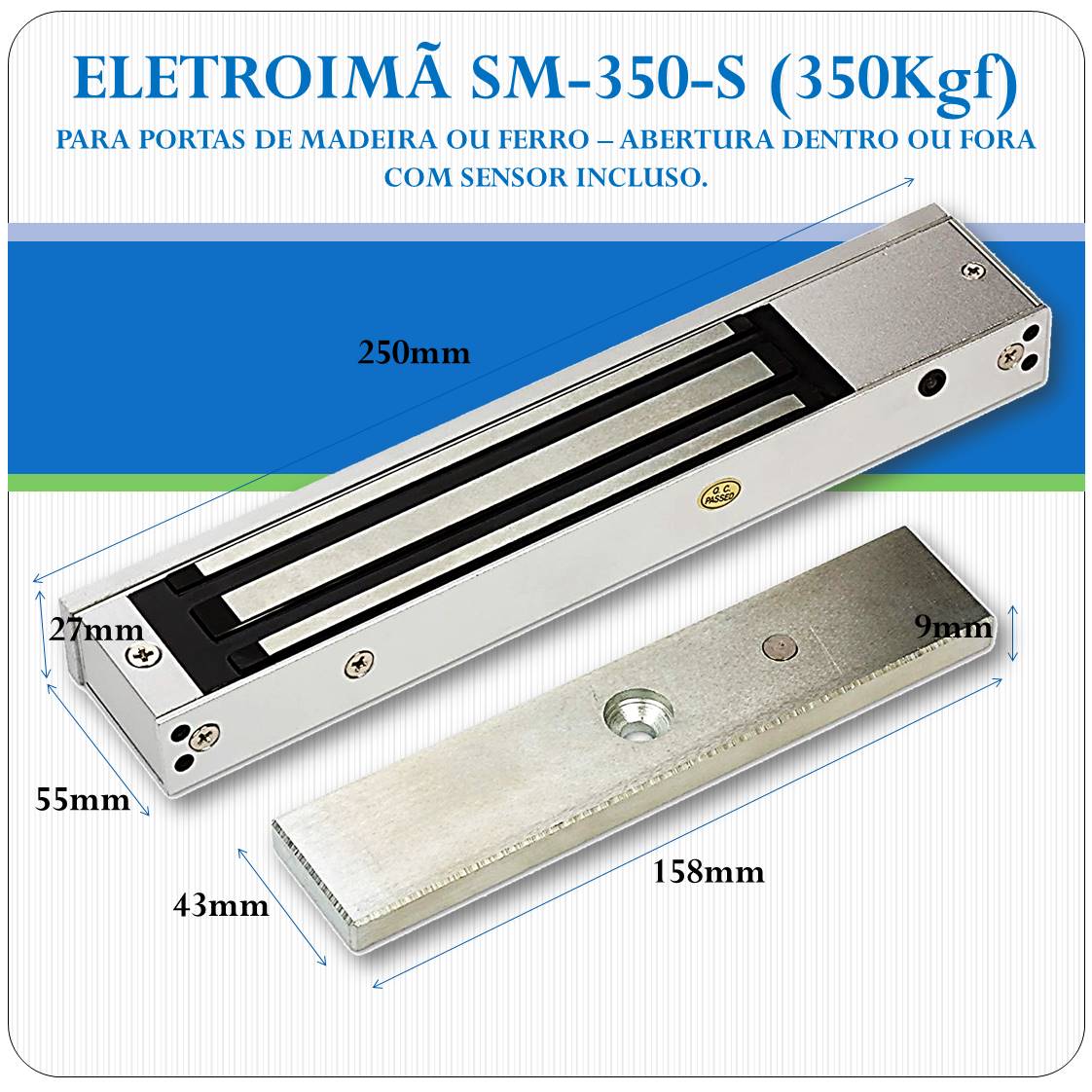 Eletroimã SM-350 - 350Kgf Eletroimã SM-350 - 350Kgf