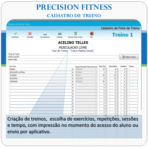 Precision Fitness - Software p/ Academias