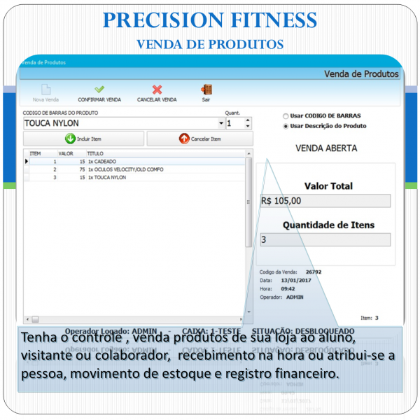 Precision Fitness - Software p/ Academias
