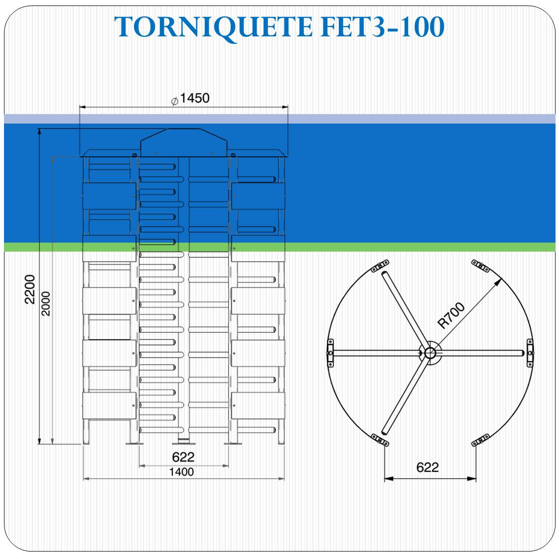 Torniquete FET3-100 