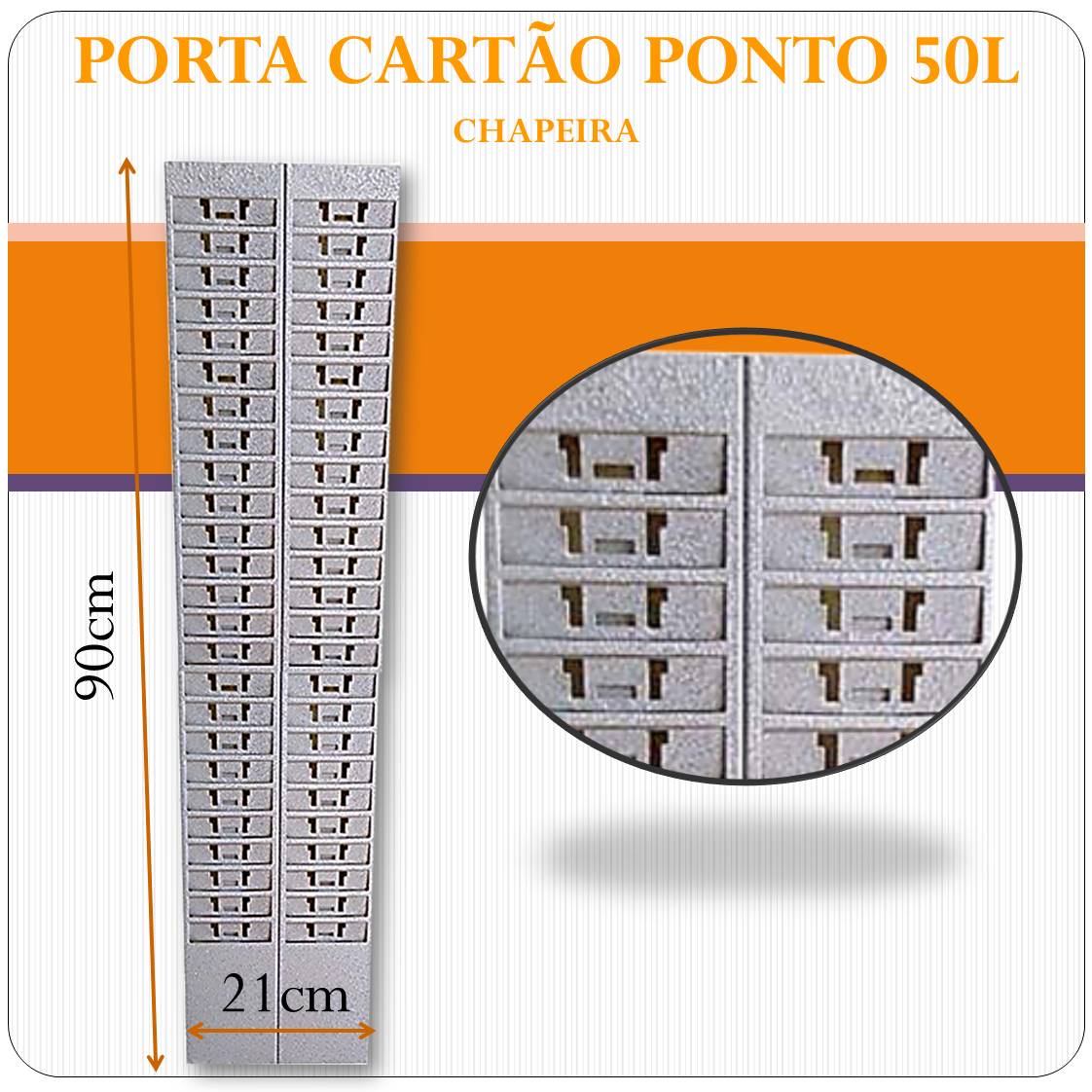 Porta Cartão Ponto 50 lugares - Chapeira