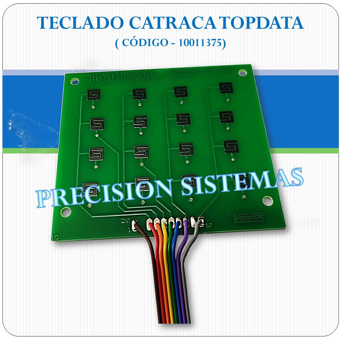 Teclado Borracha Catraca Topdata - Ref 10011375