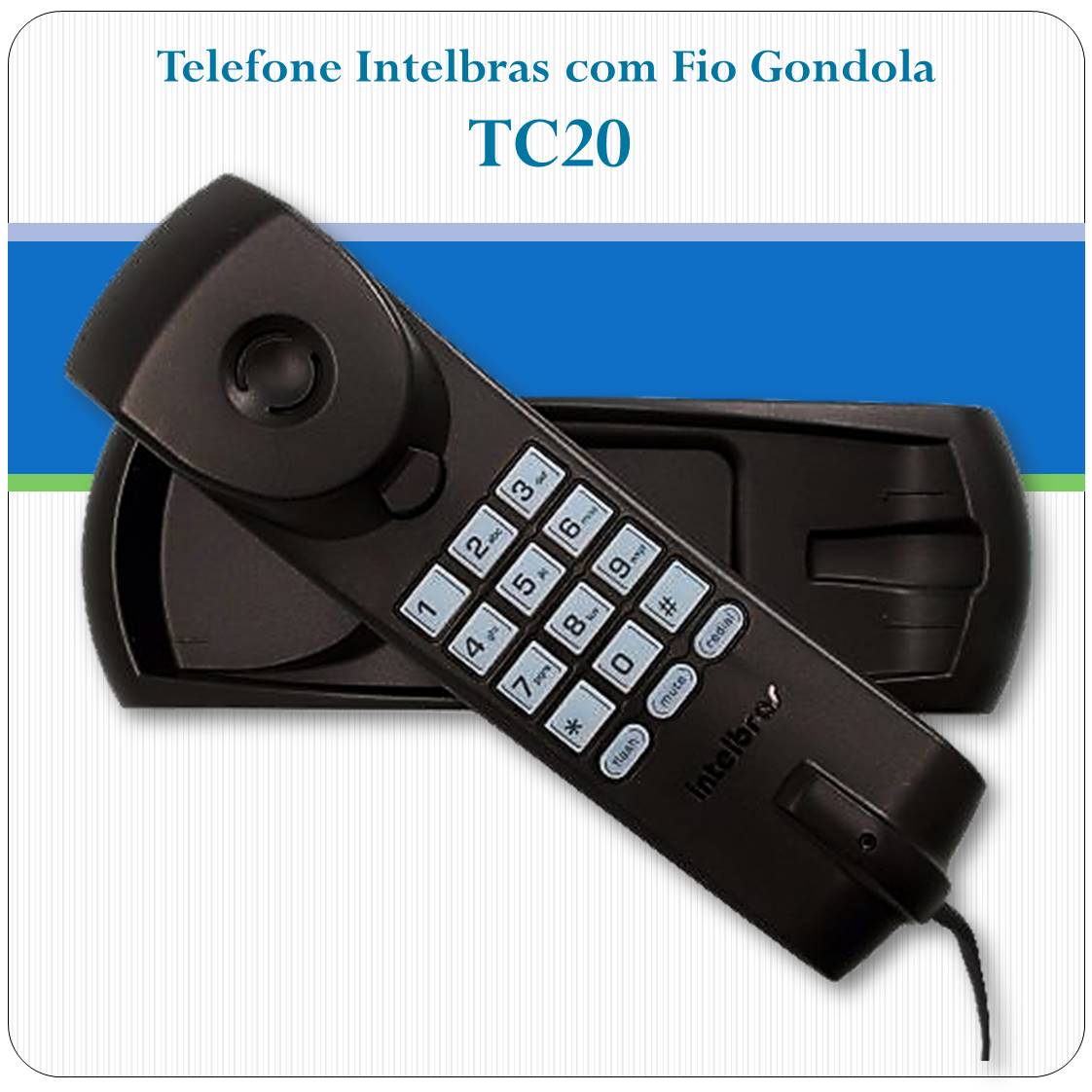 Telefone Intelbras com Fio Gondola TC20