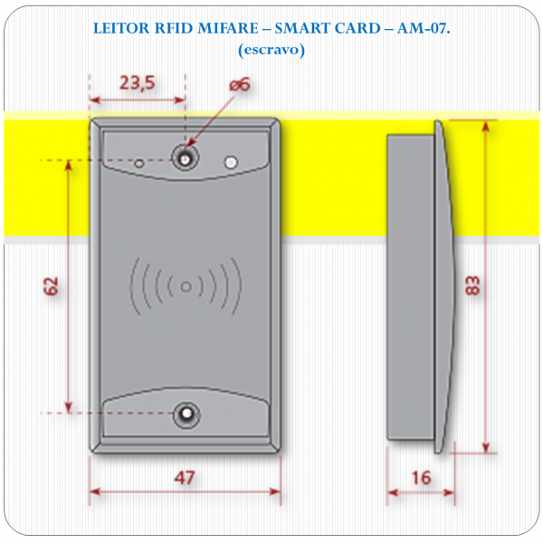 AM-07 - Leitor Mifare / Smart Card AM-07 - Leitor Mifare / Smart Card