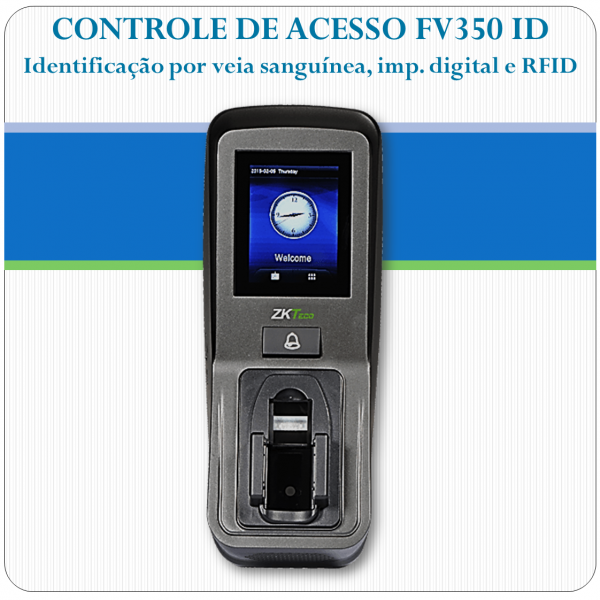 Controle de Acesso por Veia Sanguínea e Impressão Digital FV350 ID