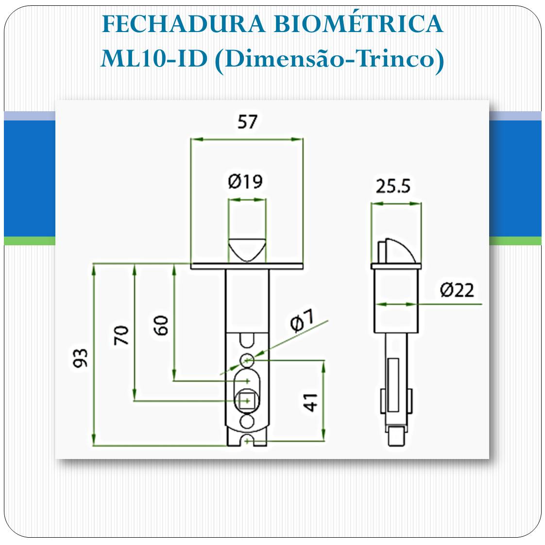Fechadura Biométrica ML10-ID