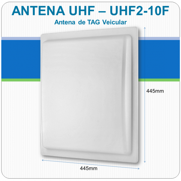 Antena UHF de Tag Veicular - UHF2-10F Antena UHF de Tag Veicular - UHF2-10F