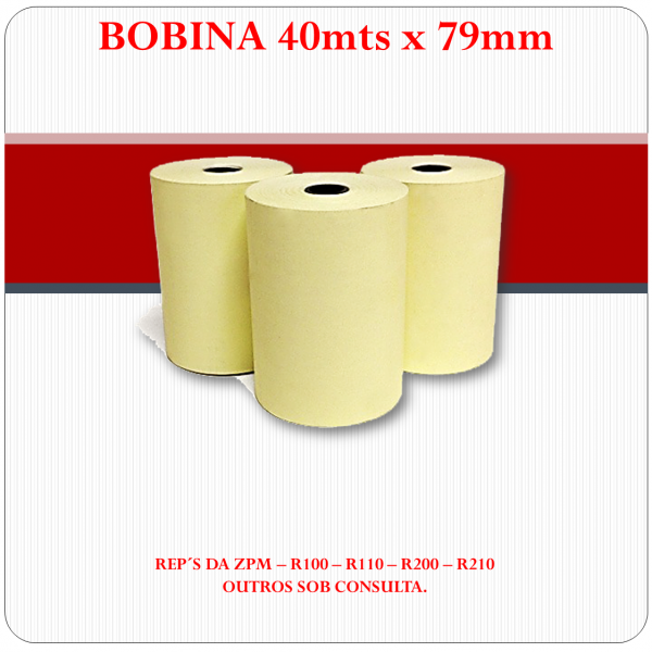 Bobina Térmica 79mm x 40mts