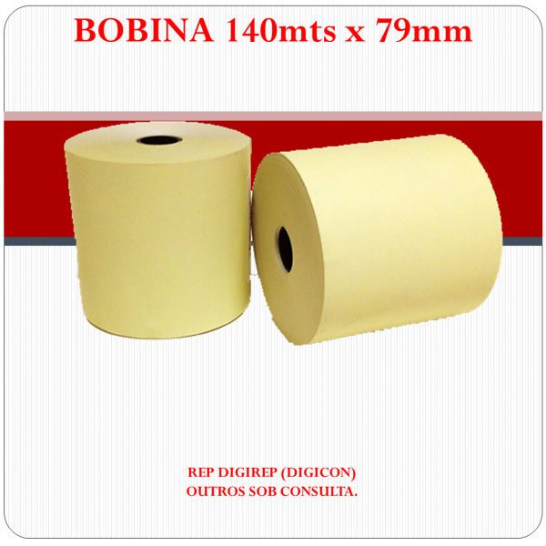 Bobina Térmica 79mm x 140mts Bobina Térmica 79mm x 140mts