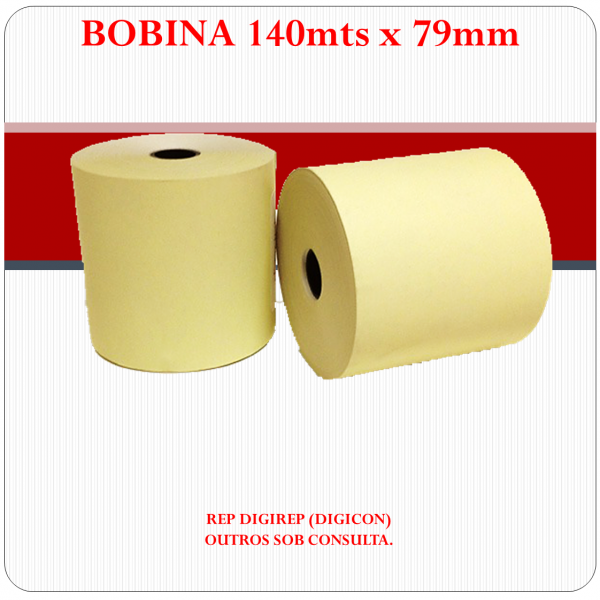 Bobina Térmica 79mm x 140mts 