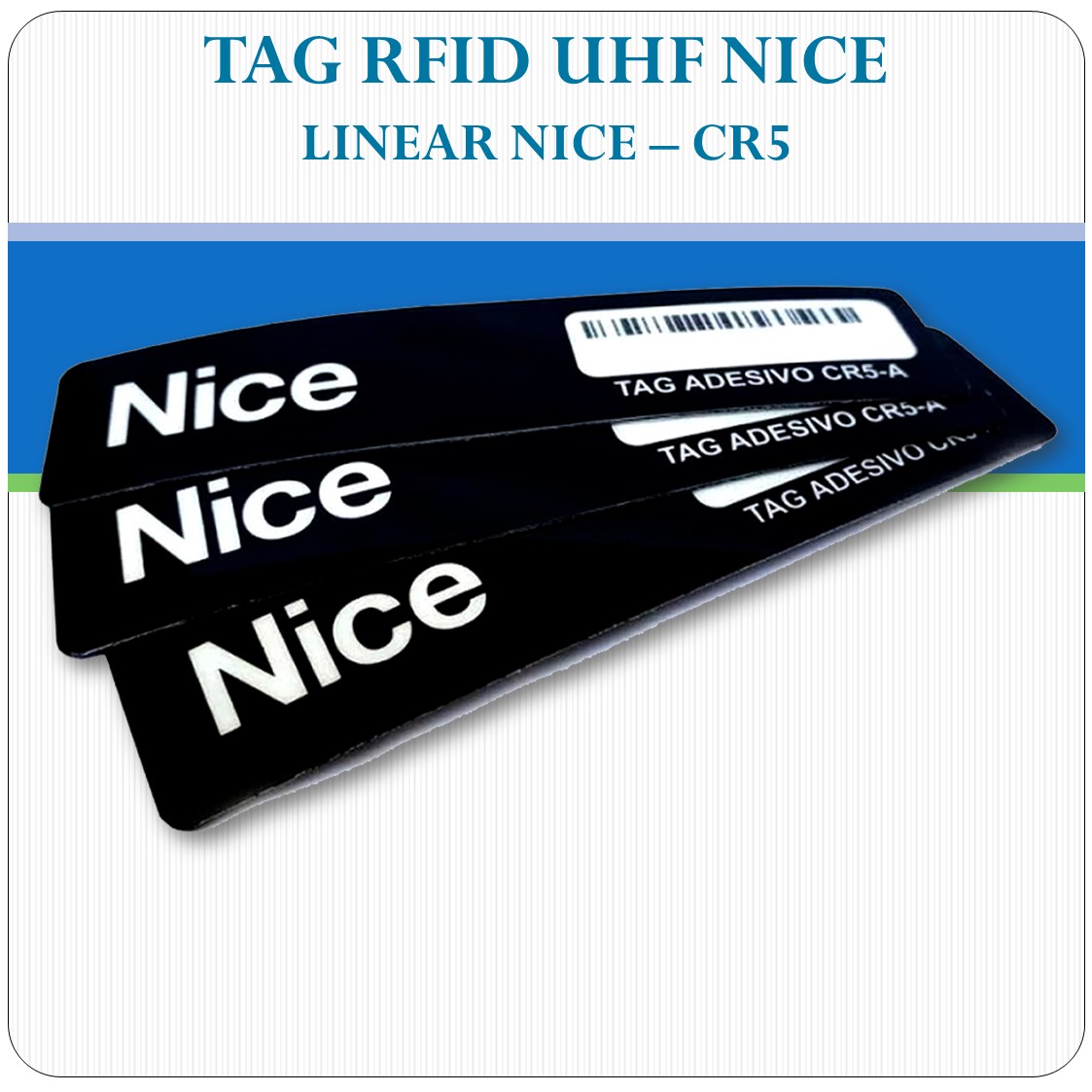 Tag Etiqueta RFID UHF Veicular - Linear NICE