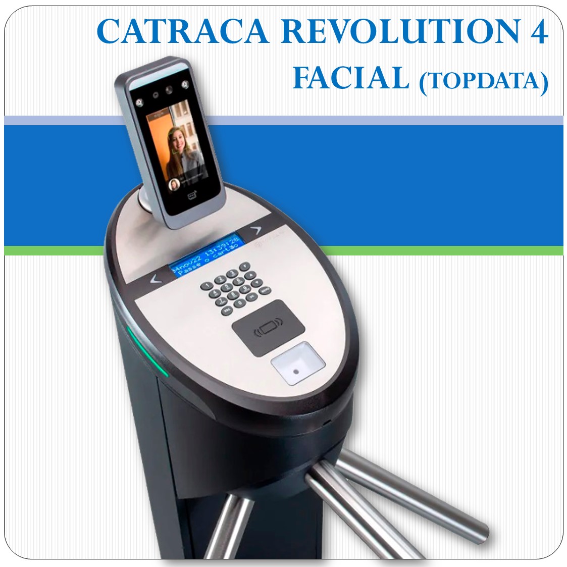 Catraca Revolution 4 Facial - Topdata Catraca Revolution 4 Facial - Topdata