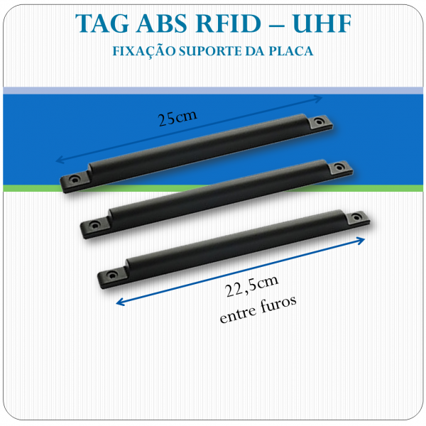 Tag UHF Veicular - ABS uso externo