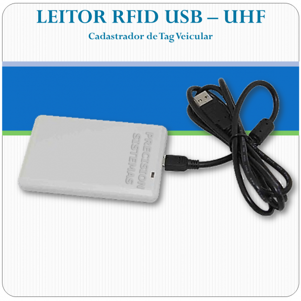 Leitor e Gravador RFID USB - UHF Leitor e Gravador RFID USB - UHF