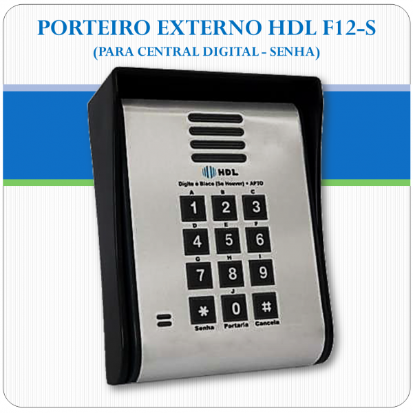 Porteiro Eletrônico F12-S (Senha)