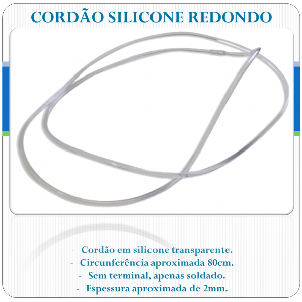 Cordão Silicone Redondo