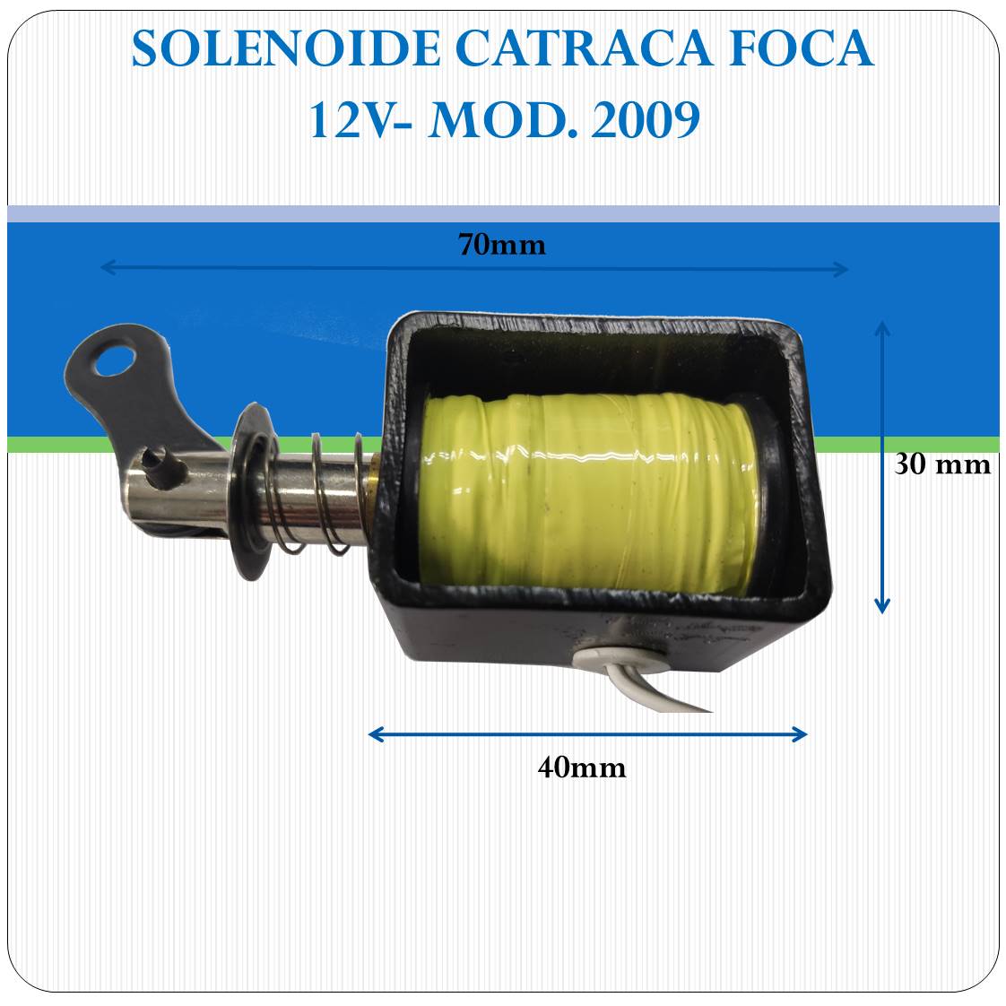 Trava Solenoide 12v Para Catraca Eletrônica Foca