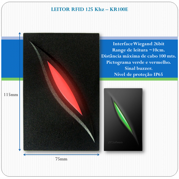 Leitor de RFID slave - KR101E - 125Khz Leitor de RFID slave - KR101E - 125Khz
