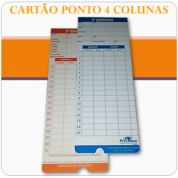 Cartão Ponto LITE (4 colunas) 