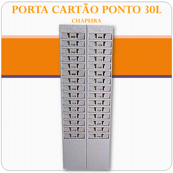 Porta Cartão Ponto 30 lugares - Chapeira