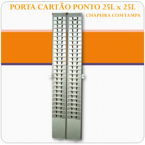 Porta Cartão Ponto 25x25 lug. c/ tampa - Chapeira