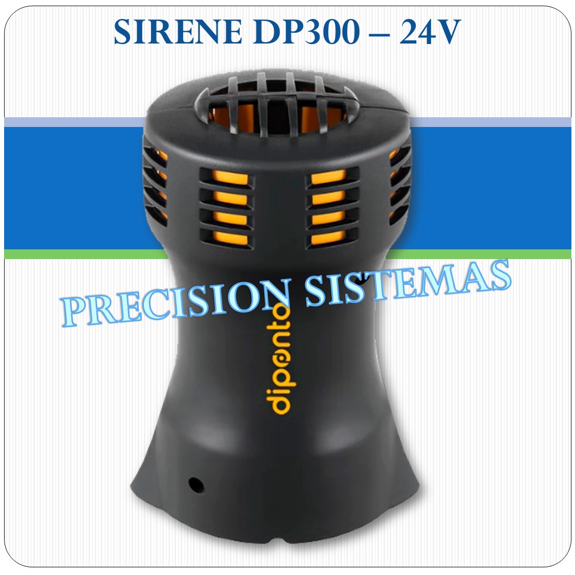 Sirene Eletromecânica DP300 - 300 metros - 24V