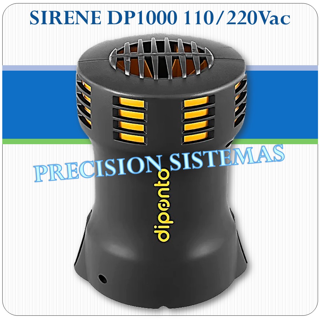 Sirene Eletromecânica DP1000 - 1000 metros - 110/220Vac Sirene Eletromecânica DP1000 - 1000 metros - 110/220Vac