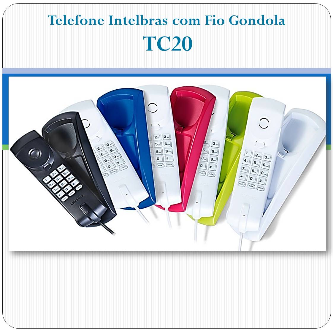 Telefone Intelbras com Fio Gondola TC20